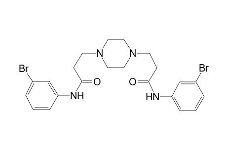 1,4-piperazinedipropanamide, N~1~,N~4~-bis(3-bromophenyl)-