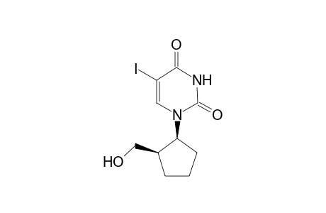 5-iodo-1-[(1S,2R)-2-methylolcyclopentyl]pyrimidine-2,4-quinone
