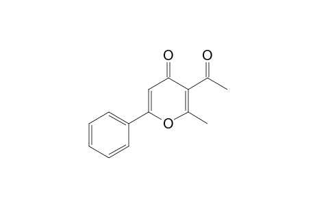 4H-Pyran-4-one, 3-acetyl-2-methyl-6-phenyl-