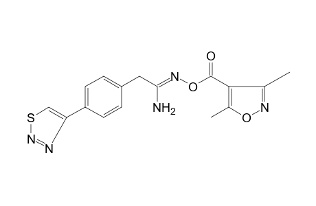 O-[(3,5-dimethyl-4-isoxazolyl)carbonyl)-2-[p-(1,2,3-thiadiazol-4-yl)phenyl]acetamidoxime