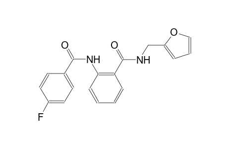 2-[(4-fluorobenzoyl)amino]-N-(2-furylmethyl)benzamide