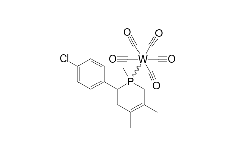 [2-(PARA-CHLOROPHENYL)-1,4,5-TRIMETHYL-1,2,3,6-TETRAHYDROPHOSPHININE]-PENTACARBONYLTUNGSTEN;MAJOR-ISOMER