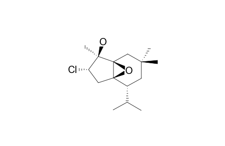 (1R*,5R*,6R*,8S*,9R*)-8-CHLORO-1,6-EPOXY-5-ISOPROPYL-3,3,9-TRIMETHYLBICYCLO-[4.3.0]-NONAN-9-OL