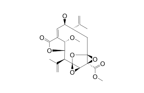 BETA,BETA-DIEPOXYPSEUDOPTEROLIDE-METHANOL-EDDUCT