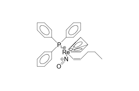 /.eta.-5/-Cyclopentadienyl-nitroso-triphenylphosphino-cis-1-pentenyl rhenium