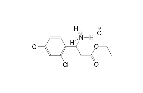 1-(2,4-dichlorophenyl)-3-ethoxy-3-oxo-1-propanaminium chloride