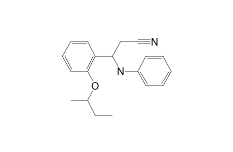 3-Anilino-3-(2-but-2-oxyphenyl)propanenitrile