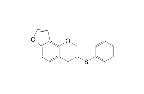 3-Phenylthio-(2,3,4H)-furo(2,3-H)-1-benzopyran