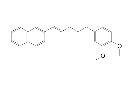 (E)-2-(5-(3,4-Dimethoxyphenyl)pent-1-en-1-yl)naphthalene