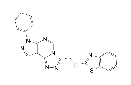 3-[(1,3-benzothiazol-2-ylsulfanyl)methyl]-7-phenyl-7H-pyrazolo[4,3-e][1,2,4]triazolo[4,3-c]pyrimidine