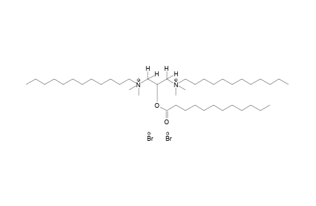 (2-hydroxytrimethylene)bis[dimethyldodecylammonium]dibromide, laurate