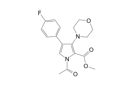 N-Acetyl-4-(4-fluorophenyl)-3-morpholinopyrrol-2-carboxylic acid, methyl ester