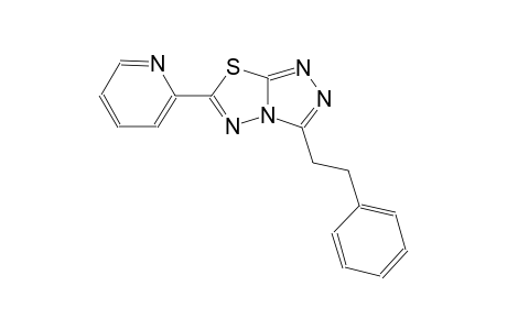[1,2,4]triazolo[3,4-b][1,3,4]thiadiazole, 3-(2-phenylethyl)-6-(2-pyridinyl)-