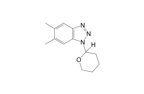 5,6-dimethyl-1-(tetrahydro-2H-pyran-2-yl)-1H-benzotriazole