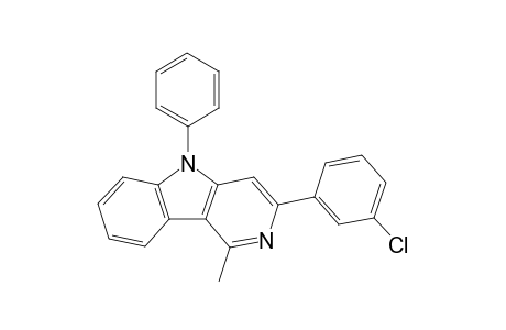 3-(3-chlorophenyl)-1-methyl-5-phenyl-5H-pyrido[4,3-b] indole