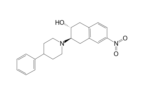 (+-)-trans-2-Hydroxy-6-nitro-3-(4-phenylpiperidino)tetralin [(+-)-6-nitrobenzovesamicol]