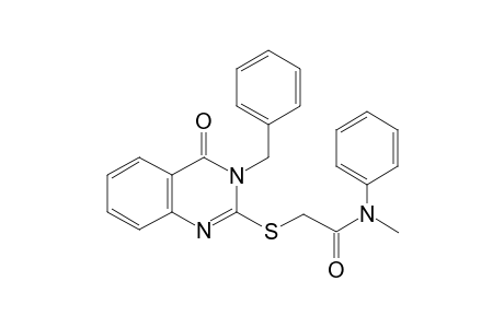 2-(3-benzyl-4-oxo-quinazolin-2-yl)sulfanyl-N-methyl-N-phenyl-acetamide