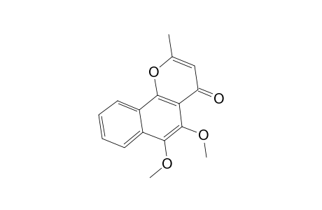 4H-Naphtho[1,2-b]pyran-4-one, 5,6-dimethoxy-2-methyl-