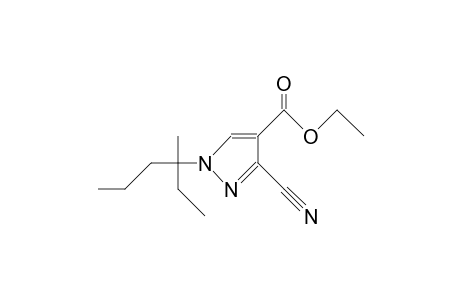 3-cyano-1-(1-ethyl-1-methyl-butyl)pyrazole-4-carboxylic acid ethyl ester