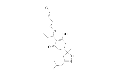 2-Cyclohexen-1-one, 2-[1-[[(3-chloro-2-propenyl)oxy]imino]propyl]-5-[4,5-dihydro-5-methyl-3-(2-methylpropyl)-5-isoxazolyl]-3-hydroxy-