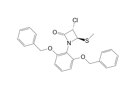 2-Azetidinone, 1-[2,6-bis(phenylmethoxy)phenyl]-3-chloro-4-(methylthio)-, (3R-trans)-