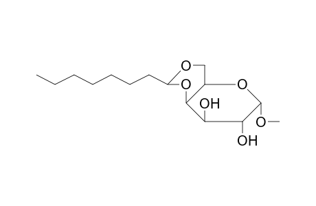 .alpha.-D-Galactopyranoside, 1-O-methyl-4,6-O-octylidene-