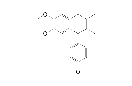 8-(4-Hydroxyphenyl)-3-methoxy-6,7-dimethyl-5,6,7,8-tetrahydronaphthalen-2-ol