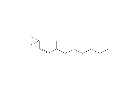 5-Hexyl-3,3-dimethyl-1-cyclopentene