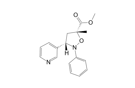 METHYL-SYN-5-METHYL-2-PHENYL-3-(3-PYRIDYL)-ISOXAZOLIDINE-5-CARBOXYLATE