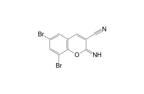 6,8-dibromo-2-imimno-2H-1-benzopyran-3-carbonitrile