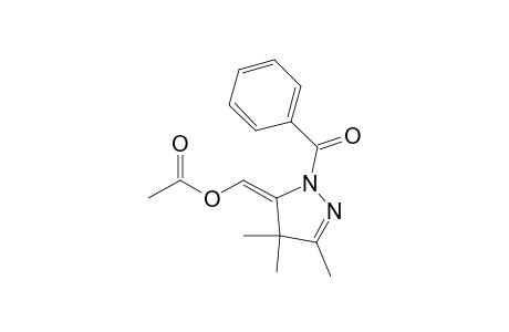 1-Benzoyl-4,5-dihydro-3,4,4-trimethyl-5-(acetoxymethylene)-1H-pyrazole