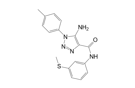 1H-1,2,3-triazole-4-carboxamide, 5-amino-1-(4-methylphenyl)-N-[3-(methylthio)phenyl]-