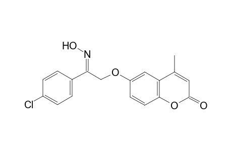 2H-1-benzopyran-2-one, 6-[[(2E)-2-(4-chlorophenyl)-2-(hydroxyimino)ethyl]oxy]-4-methyl-