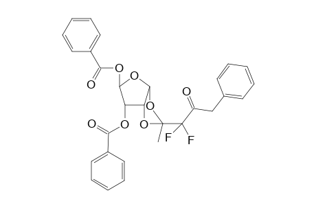 3,5-Di-O-benzoyl-1,2-O-(2,2-difluoro-3-methyl-3-oxo-1-phenylpropyl-1-ylidene]-.alpha.,D-ribofuranose