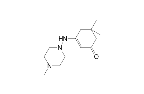 2-Cyclohexenone, 5,5-dimethyl-3-(4-methylpiperazin-1-yl)amino-