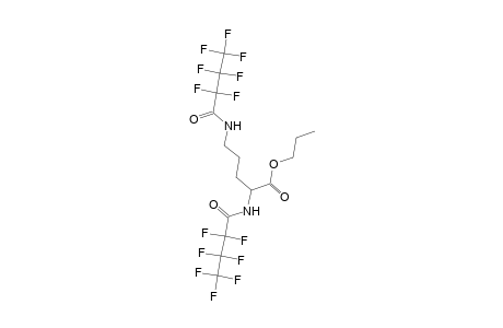 Propyl 2,5-bis[(2,2,3,3,4,4,4-heptafluorobutanoyl)amino]pentanoate