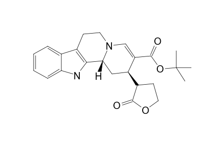 (t-butyl) (2R*,3'R*,12bR*)-(+-)-1,2,6,7,12,12b-hexahydro-2-(tetrahydro-2'-furanon-3'-yl)-indolo[2,3-a]quinolizine-3-carboxylate