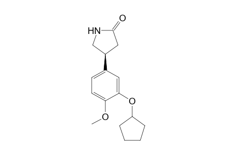 (4R)-4-(3-CYCLOPENTYLOXY-4-METHOXY)-2-PYRROLIDINONE;(R)-(-)-ROLIPRAM