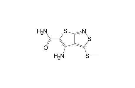 4-Amino-3-(methylsulfanyl)thieno[2,3-c]isothiazole-5-carboxamide