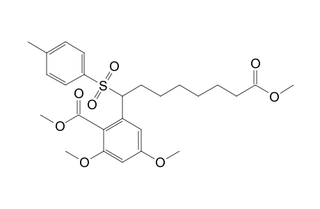 Methyl 2,4-Dimethoxy-6-[1-(p-tolylsulfonyl)-7-methoxycarbonylheptyl] benzoate