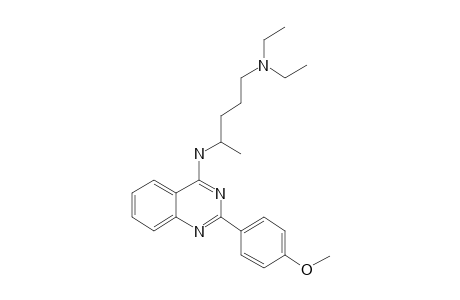 4-[4-Diethylamino-1-methylbutylamino]-2-[p-methoxyphenyl]quinazoline