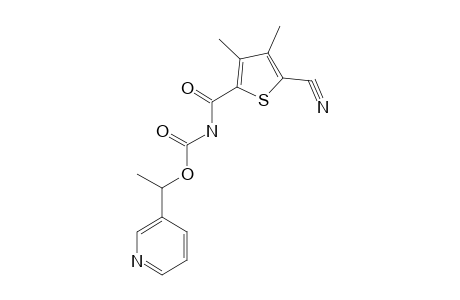 (5-cyano-3,4-dimethyl-2-thenoyl)carbamic acid, 1-(3-pyridyl)ethyl ester