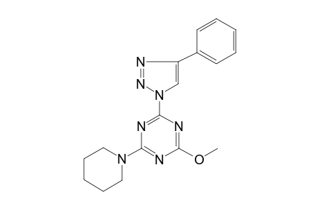 2-Methoxy-4-(4-phenyl-1,2,3-triazol-1-yl)-6-piperidin-1-yl-1,3,5-triazine