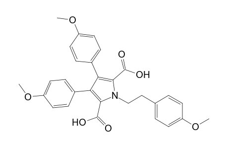 3,4-Bis(4-methoxyphenyl)-1-[2-(4-methoxyphenyl)ethyl]pyrrole-2,5-dicarboxylic acid
