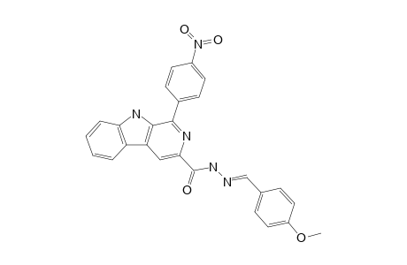 1-(4-Nitrophenyl)-N'-(4-methoxybenzylidene)-9H-pyrido[3,4-b]indole-3-carbohydrazide