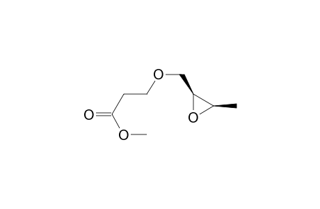 3-[[(2S,3R)-3-methyl-2-oxiranyl]methoxy]propanoic acid methyl ester