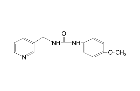 1-(p-methoxyphenyl)-3-[(3-pyridyl)methyl]urea