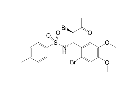 trans-(+/-)-3-Bromo-4-(2-bromo-4,5-dimethoxyphenyl)-4-(p-tosylamino)butan-2-one