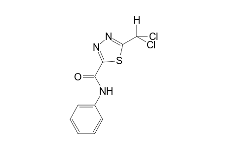 5-(dichloromethyl)-N-phenyl-1,3,4-thiadiazole-2-carboxamide