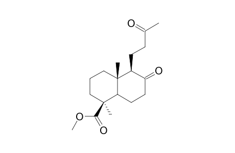 Methyl 8,13-dioxo-14,15,17-trinor-labdan-19-oate